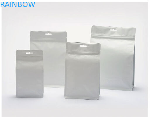 Mylar Zipper Kraft Paper Snack Bag Packaging With Clear Window For Coffee Bean / Cookie