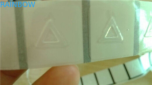 Transparent 2500pcs Shrink Sleeve Labels Triangle Sticker Roll with Braille