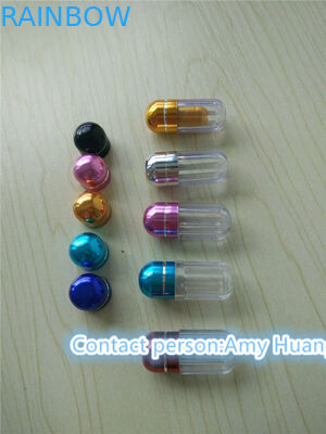 Small Blue Clear Sex Pill Container Pharmacy Vials Empty Medicine Bottles