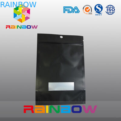 Customized 2oz Aluminum Foil Lined Black Matt Stand Up Coffee Bag with Valve