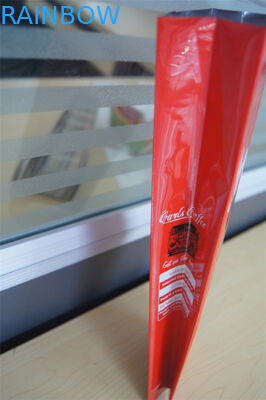 Customized side gusset aluminum foil coffee bags with valve , red green