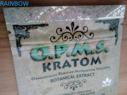 5ct OPMS gold kratom k extract capsules packaging bags / three side seal k bag