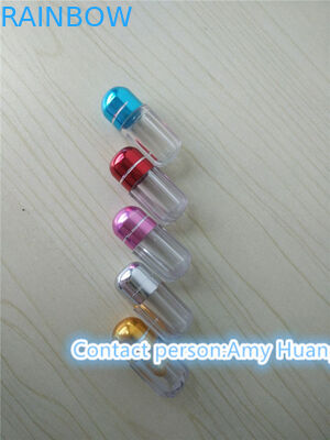 Empty Hard Gelatin Capsule Bottle Sex Pill Container With Aluminum Foil Cap