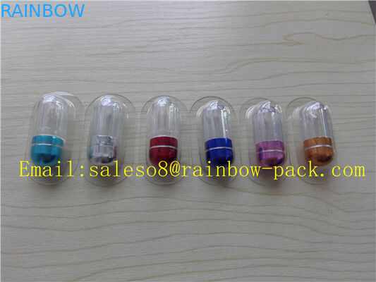 10ml Aluminum Foil Plastic Medicine Bottles For Sex Pill With Colorful Cap