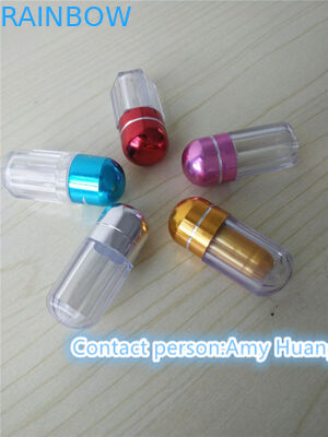 Reusable Small Plastic Pill Bottles Empty Plastic Pill Containers For Single Capsule