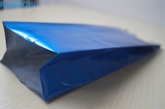 250g Plain Printing Foil Lined Tea Bags Packaging Side Gusset Coffee Bags With Valve