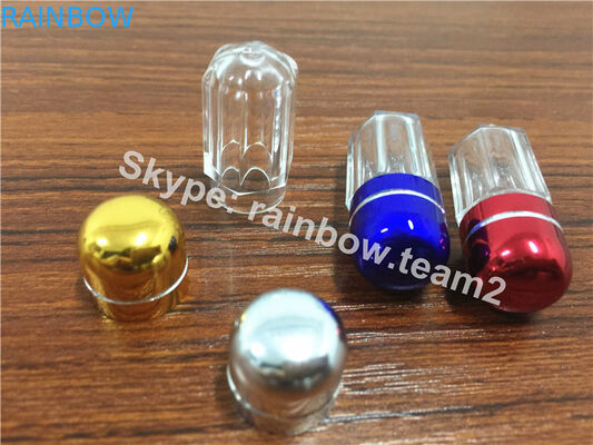Reusable Plastic Gold Sex Pill Small Medicine Bottle , Exten Zone Pill Bottles