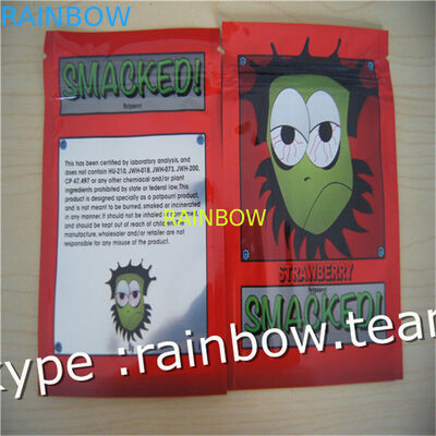 Herbal incense bag/ three side seal zipper bag / custom herbal incense bag for 1g /2g /3g/4g/5g sachet bag for powder