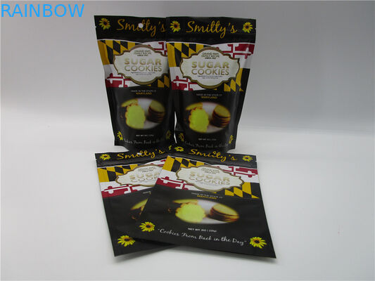 Food Grade Resealable Snack Bag Packaging , 8oz Stand Up snack packaging bags Foil Lined