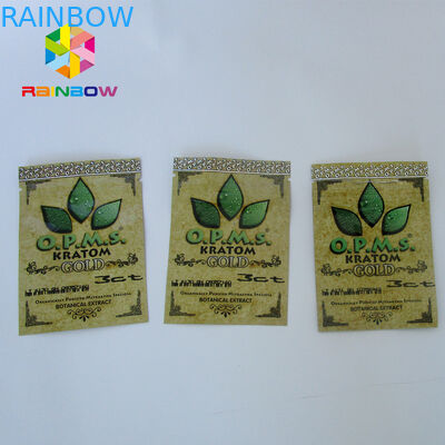 Custom Printing Kratom Botanical Extract Aluminum Foil k Bag For Cannabinoids Kratom Capsules