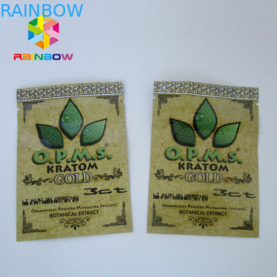 Custom Printing Kratom Botanical Extract Aluminum Foil k Bag For Cannabinoids Kratom Capsules