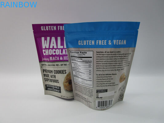 Private label stand up zipper pouch , snack food packaging aluminum foil