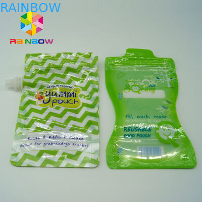 Baby food plastic pouches for liquids / biodegradable liquid packaging bags