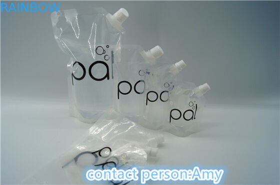 Biodegradable Double zipper 200ml Spout Pouch Packaging PET / NY / PE
