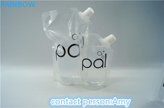 Biodegradable Double zipper 200ml Spout Pouch Packaging PET / NY / PE
