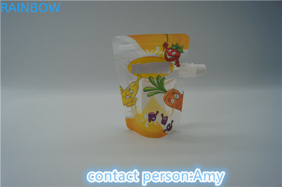 FDA  juice zip lock printing Spout Pouch Packaging eco friendly