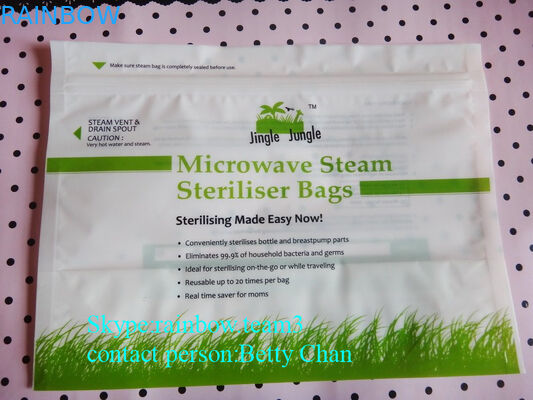 Custom printing wholesale stand up k microwave steriliser bag