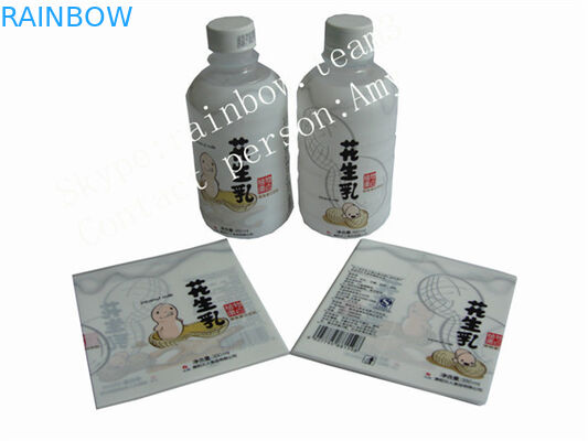 Food grade pvc printed shrink film / label , wrap around water bottle labels