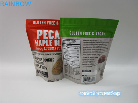 Custom Made Promotional Chocolate Biscuit Snack Bag Packaging Gravure Printing