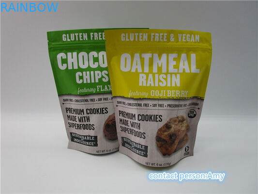 Custom Made Promotional Chocolate Biscuit Snack Bag Packaging Gravure Printing