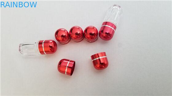 Empty plastic bottle for pill and capsules / Male enhancement pills bullet bottle with metal cap