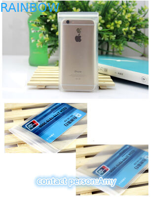 Soft surface PVC zipper pouch , EVA Plastic Pouches Packaging bag for iphone packaging