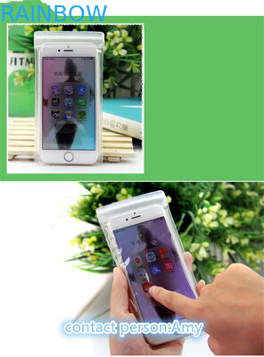 EVA Plastic Pouches Packaging , frosted slider zipper bag for cell phone