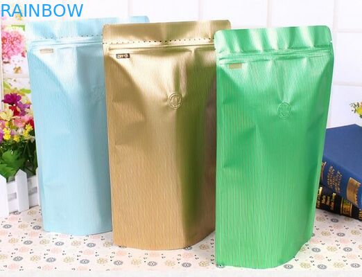 250g Custom Printed Aluminum Foil k Packaging Pouch / Doy Pack Coffee Beans Roasted Bags