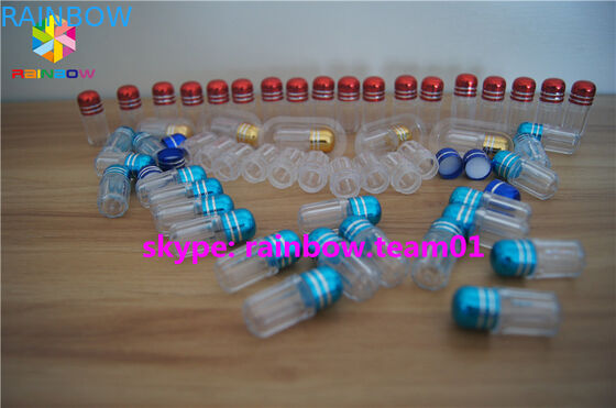 Customized Bullet Plastic Pill Bottles , Plastic Medicine Bottles With Metal Cap