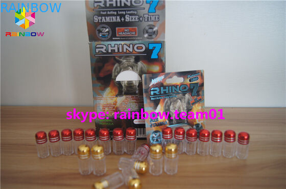 Customized Bullet Plastic Pill Bottles , Plastic Medicine Bottles With Metal Cap