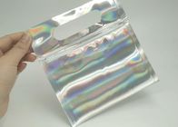 Hologram Laminated Plastic Pouches Packaging , Aluminium Foil Pouch For Face Towel
