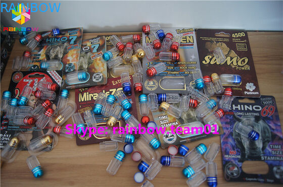 Enhancement / Capsule Bullet Pill Blister Packaging With Standar Size