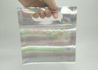 Hologram Laminated Plastic Pouches Packaging , Aluminium Foil Pouch For Face Towel