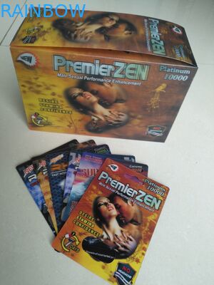 Male Enhancement Pills Clear Blister Packaging Paper / PP Materials