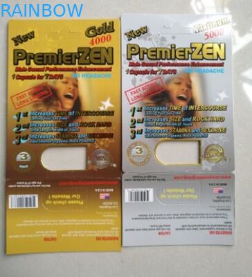 Premierzen Sex Paper Box Packaging Blister Card Packaging SGS Listed