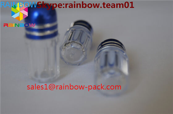 Small sex  empty medicine bottles with aliminum foil cap , bullet shell casing