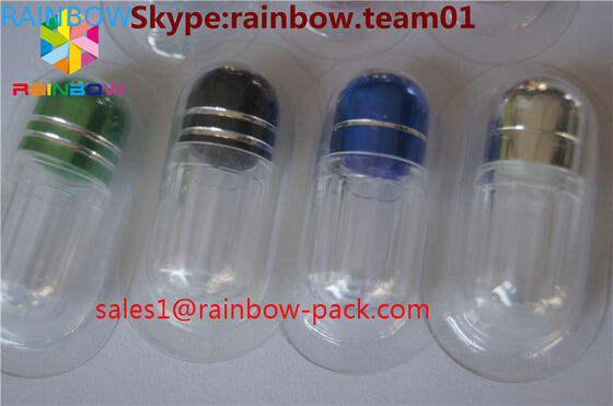 capsule shaped container sex pill bottle container Pills Shape Bottle With Metal Cap plastic pill bottles