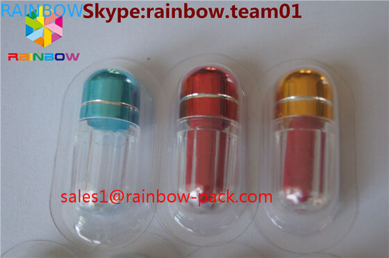 capsule shaped container sex pill bottle container Pills Shape Bottle With Metal Cap plastic pill bottles