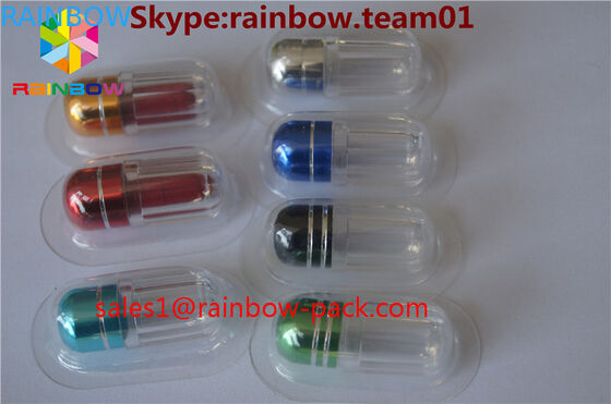 Bullet Sex Plastic Pill Bottles , hexagon plastic pill containers penis shape
