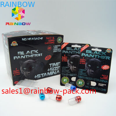 Black Mamba Display Box Sex Enhancement Pills Packaging Card 3D Effect Sex Pill