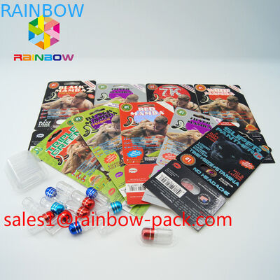 Black mamba 3D cards rock solid erection sex pill 3D packaging card 3d sex pills packaging paper card 3D sex pill card