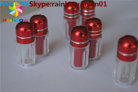 sex tablets capsules bottle with metal cap hexagon shape small capsule bottle with cap