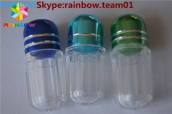 sex tablets capsules bottle with metal cap hexagon shape small capsule bottle with cap
