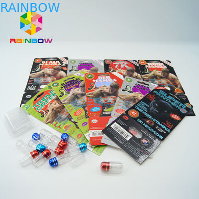 small female sex tablets bottles with metal cap sex pill packaging capsule bottle with printed cap sex capsule packaging