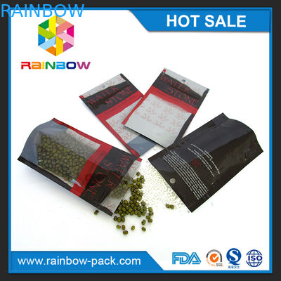 10g bag 100g bag 500g bag 1kg bag reusable pouches bpa free mylar aluminum k  bags black heat seal sample pouch