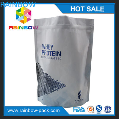 1kg Aluminum Foil Matte Printing Mylar Stand up k Protein Powder Packaging Pouch Bag