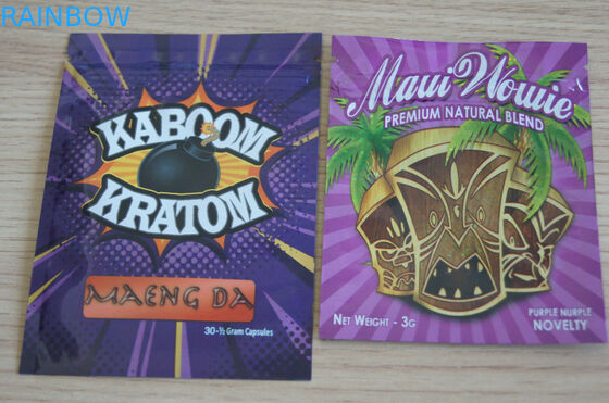 1G 3g 4g 5g 10 gram bags of Herbal Incense Packaging , Small k Spice Bag