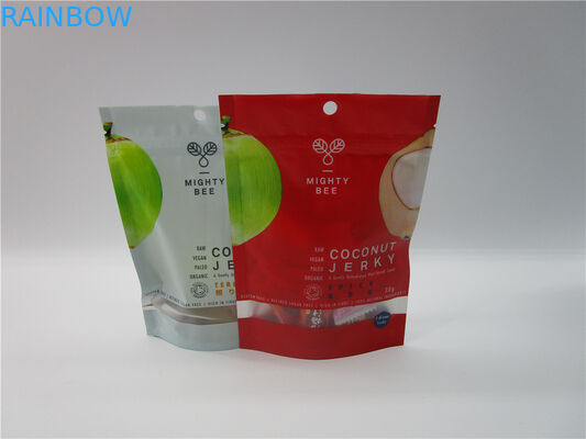 Custom Printed Laminated Pouches / Matte White Stand Up Pouches For Food Packaging
