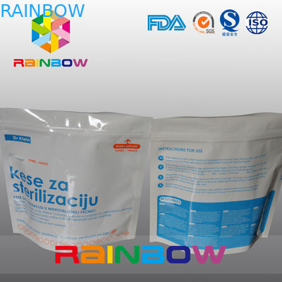 Reusable Microwave Sterilizer Plastic Pouches Packaging Bags , Standing Up Pouch WIth Zipper