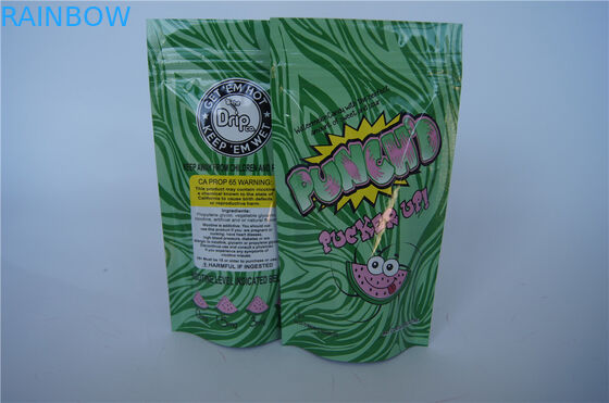 Zipper Herbal Incense Packaging , Resealabe Potpourri Aluminum Foil Stand Up Pouch